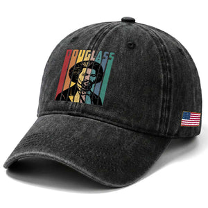 Frederick Douglass Washed Cotton Baseball Cap American Black History TS14 Print Your Wear