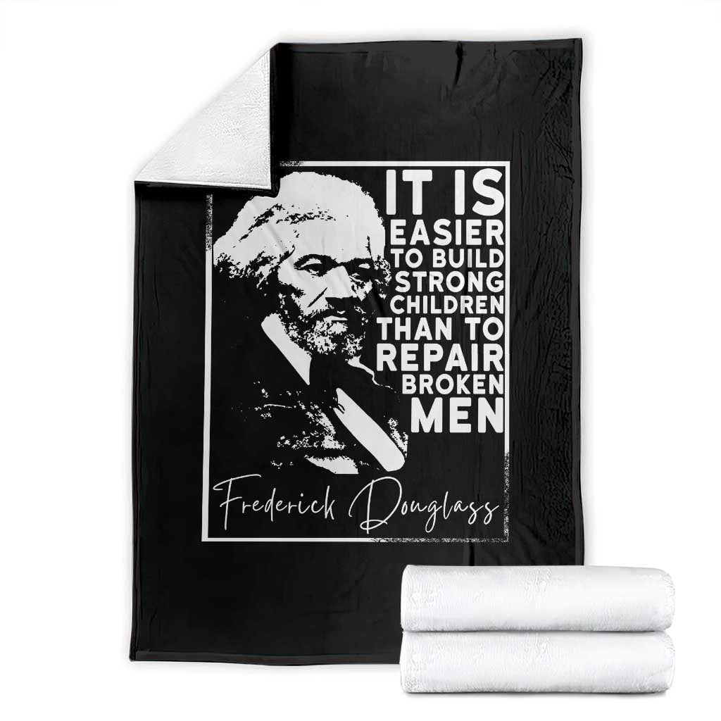 Frederick Douglass Quote Throw Blanket Black History Month TS14 Black Print Your Wear