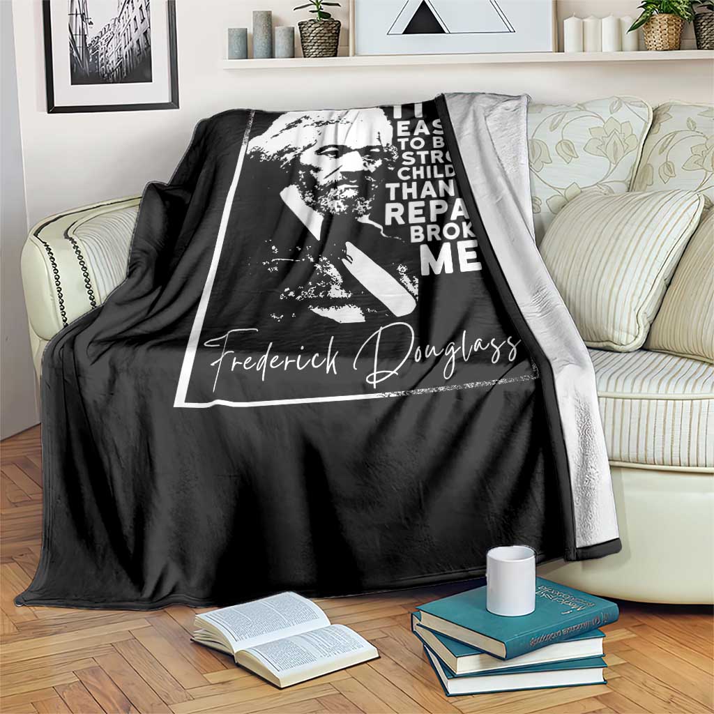 Frederick Douglass Quote Throw Blanket Black History Month TS14 Print Your Wear