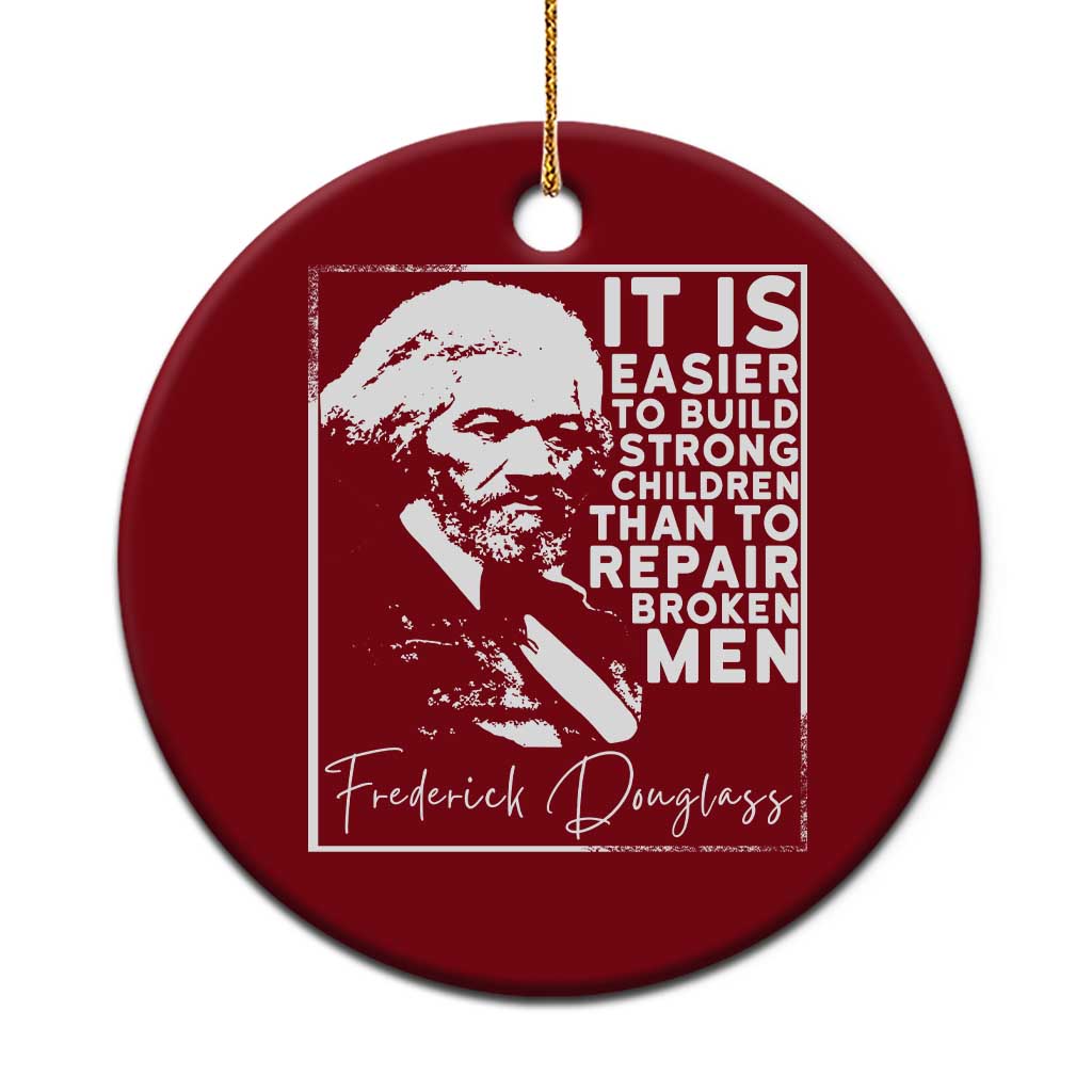 Frederick Douglass Quote Ceramic Ornament Black History Month TS14 1pc Red Print Your Wear