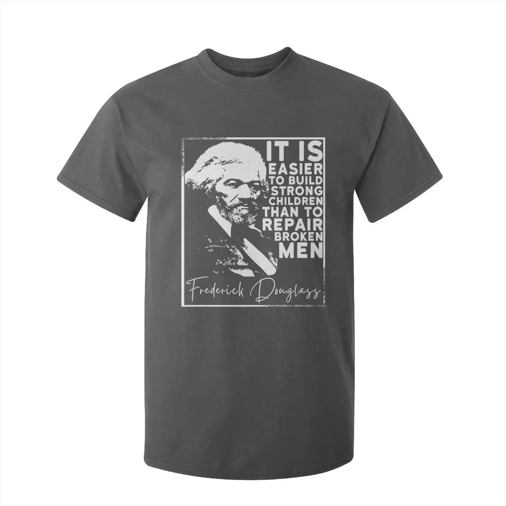 Frederick Douglass Quote T Shirt For Kid Black History Month TS14 Dark Heather Print Your Wear