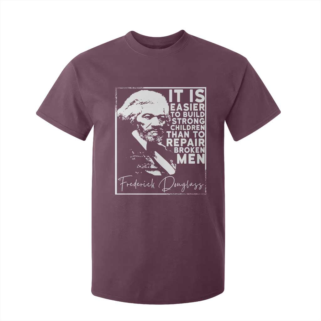 Frederick Douglass Quote T Shirt For Kid Black History Month TS14 Maroon Print Your Wear