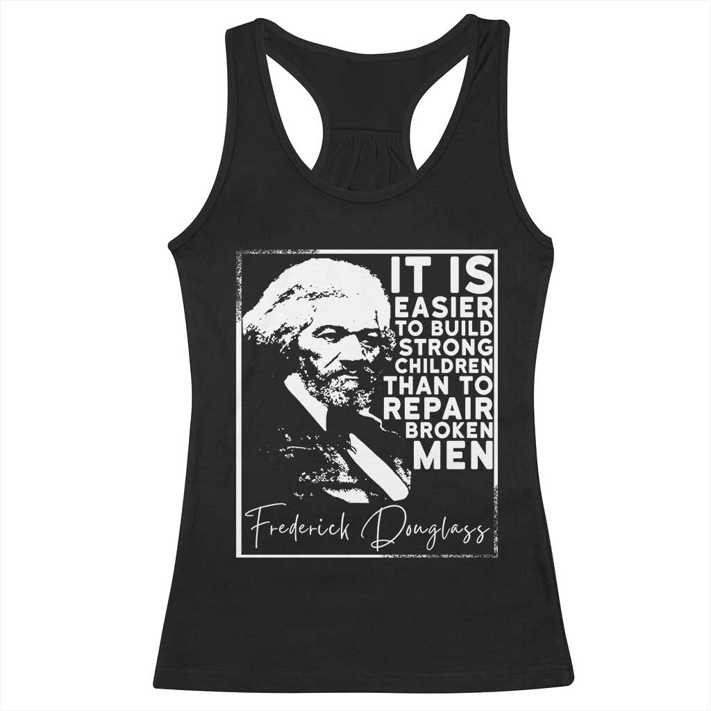 Frederick Douglass Quote Racerback Tank Top Black History Month TS14 Black Print Your Wear