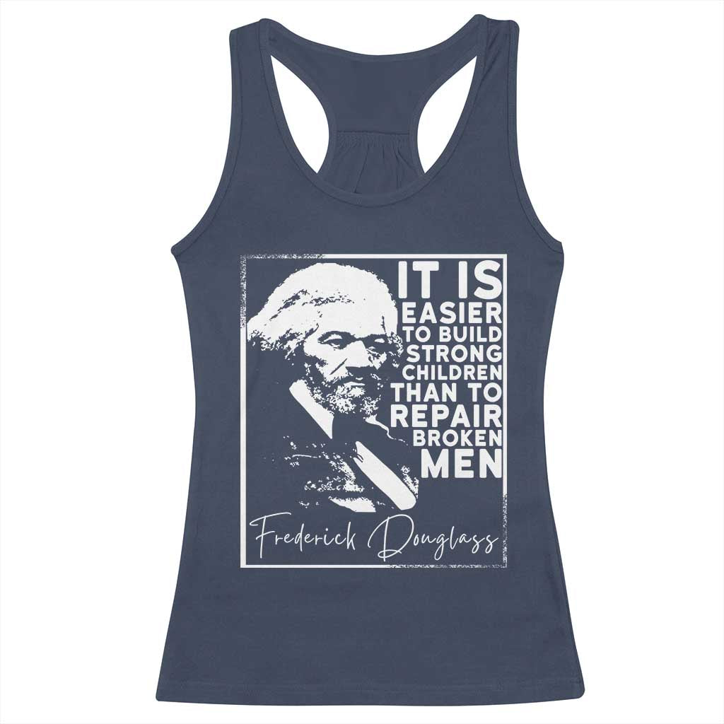 Frederick Douglass Quote Racerback Tank Top Black History Month TS14 Navy Print Your Wear