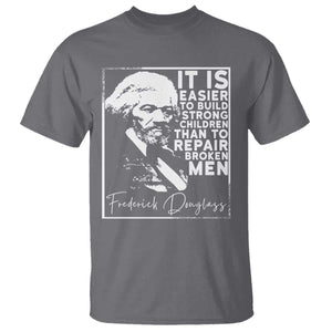Frederick Douglass Quote T Shirt Black History Month TS14 Charcoal Print Your Wear
