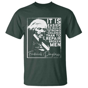 Frederick Douglass Quote T Shirt Black History Month TS14 Dark Forest Green Print Your Wear