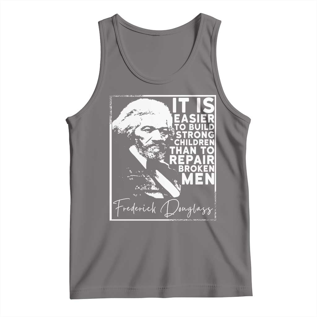 Frederick Douglass Quote Tank Top Black History Month TS14 Deep Heather Print Your Wear