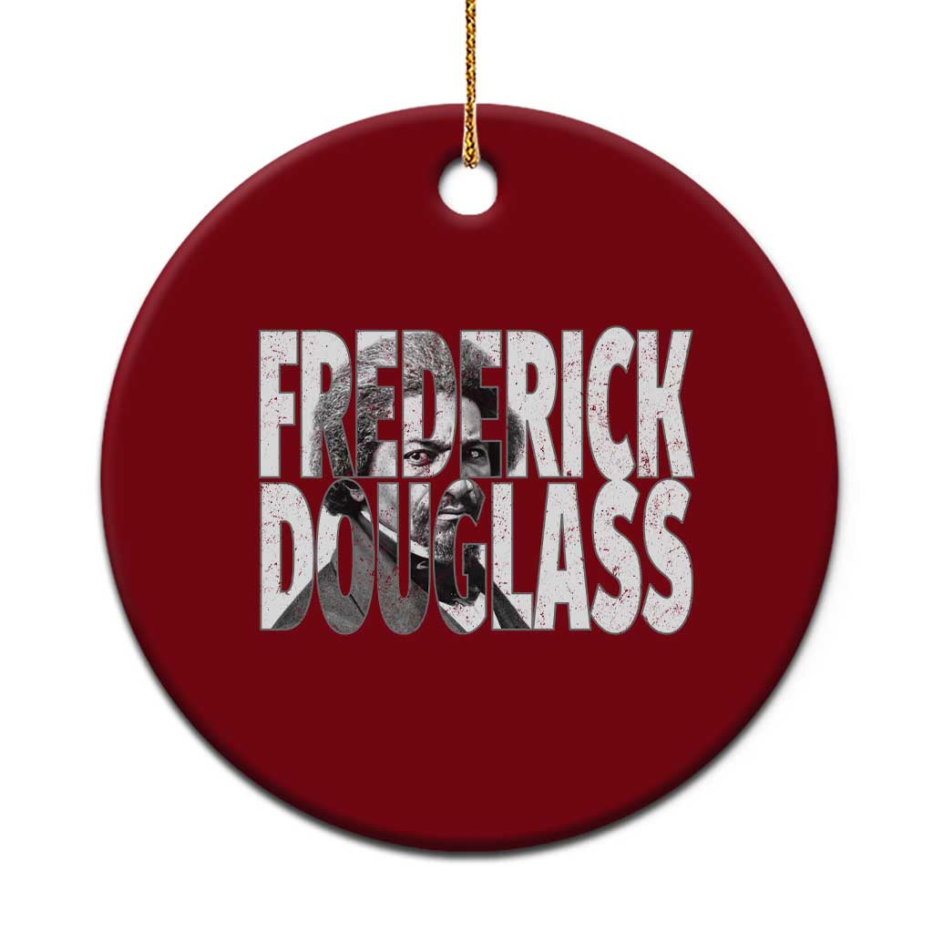 Frederick Douglass Ceramic Ornament Black History Month TS14 1pc Red Print Your Wear