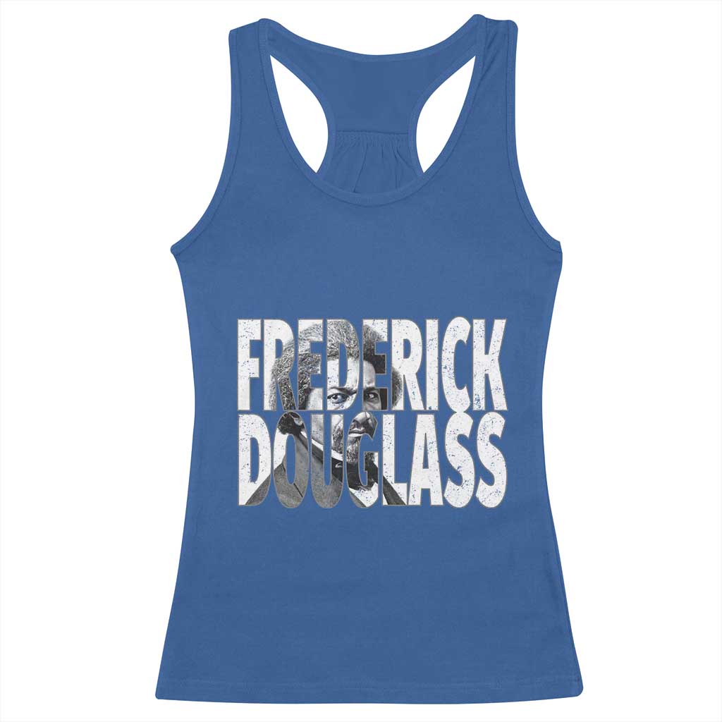 Frederick Douglass Racerback Tank Top Black History Month TS14 Royal Blue Print Your Wear