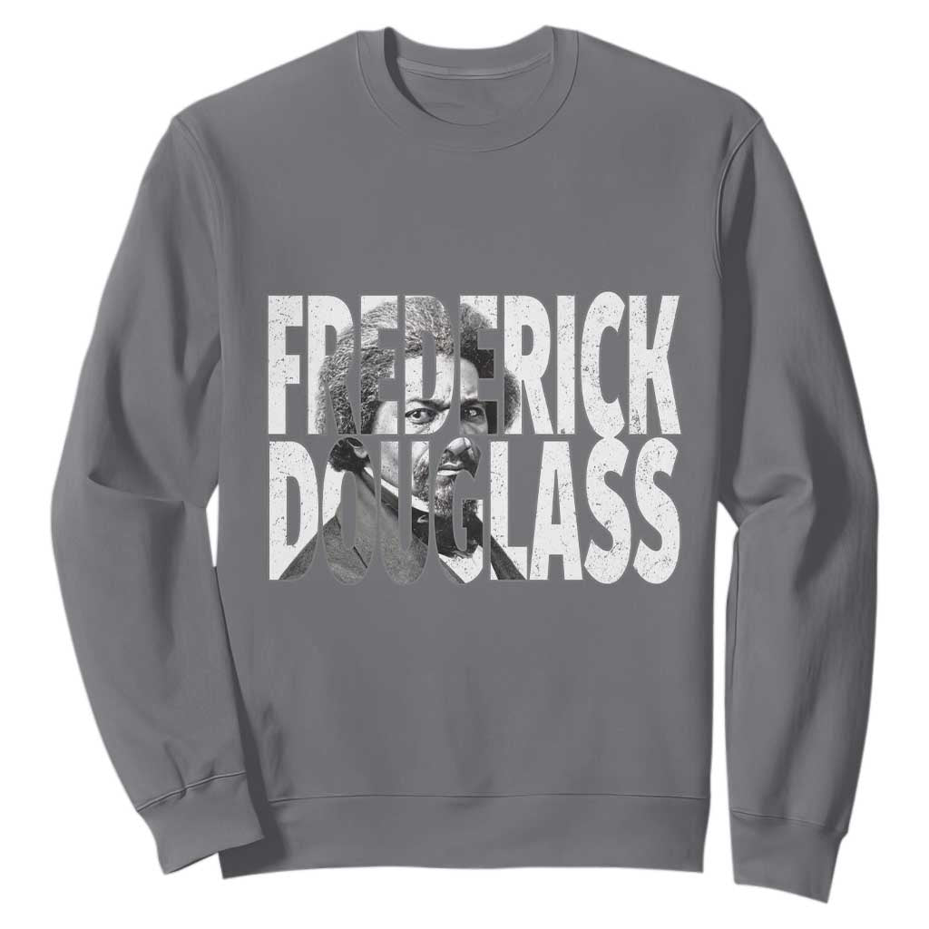 Frederick Douglass Sweatshirt Black History Month TS14 Charcoal Print Your Wear