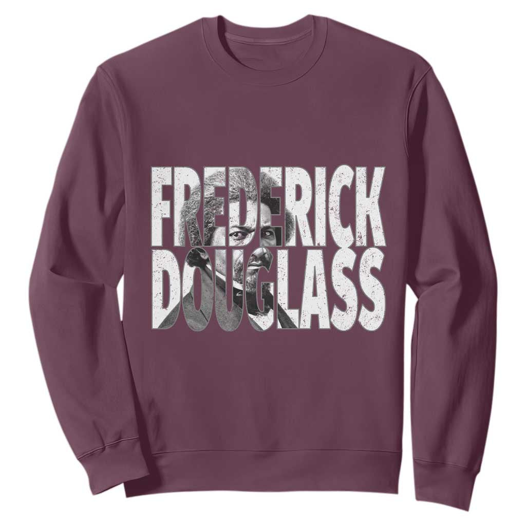 Frederick Douglass Sweatshirt Black History Month TS14 Maroon Print Your Wear