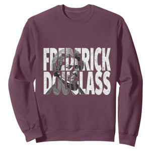 Frederick Douglass Sweatshirt Black History Month TS14 Maroon Print Your Wear