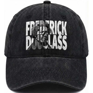 Frederick Douglass Washed Cotton Baseball Cap Black History Month TS14 Washed Cap Universal Fit Black Print Your Wear