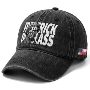 Frederick Douglass Washed Cotton Baseball Cap Black History Month TS14 Print Your Wear