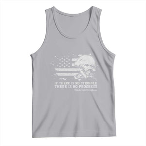 Frederick Douglass Quote Tank Top Is There Is No Struggle There Is No Progress TS14 Athletic Heather Print Your Wear