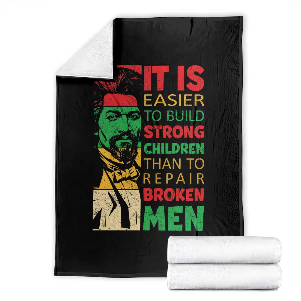 Frederick Douglass Pride Quote Throw Blanket Black History Month TS14 Black Print Your Wear