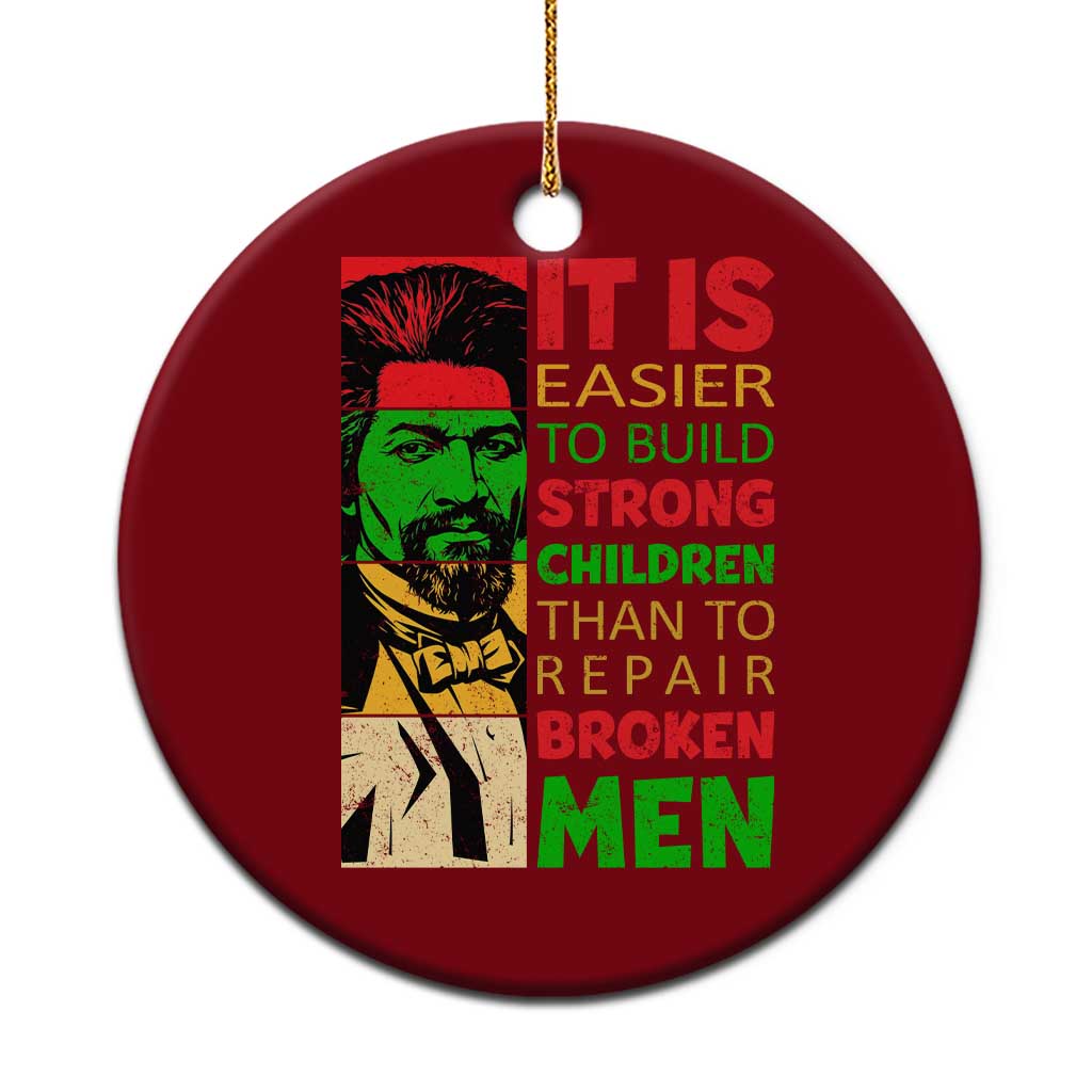Frederick Douglass Pride Quote Ceramic Ornament Black History Month TS14 1pc Red Print Your Wear