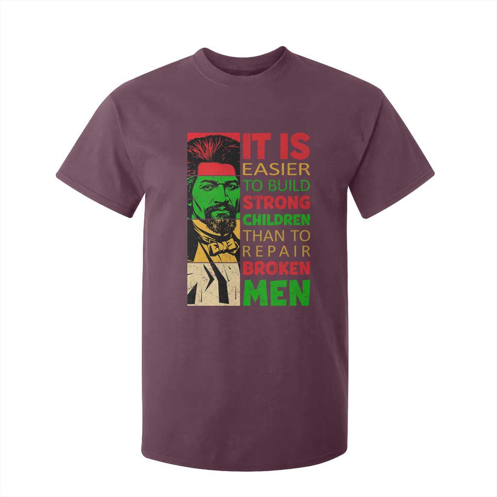 Frederick Douglass Pride Quote T Shirt For Kid Black History Month TS14 Maroon Print Your Wear