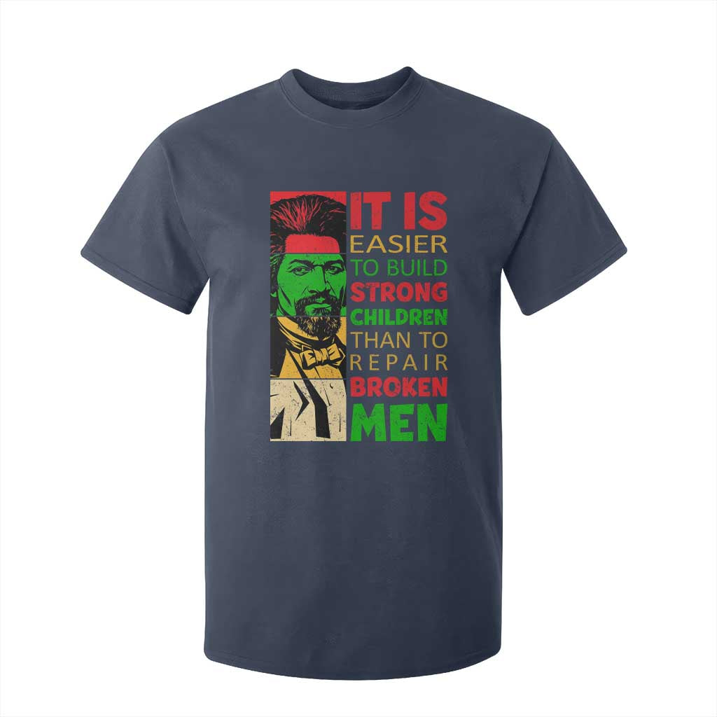Frederick Douglass Pride Quote T Shirt For Kid Black History Month TS14 Navy Print Your Wear