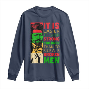 Frederick Douglass Pride Quote Long Sleeve Shirt Black History Month TS14 Navy Print Your Wear
