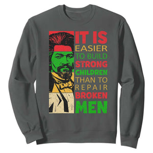 Frederick Douglass Pride Quote Sweatshirt Black History Month TS14 Dark Heather Print Your Wear