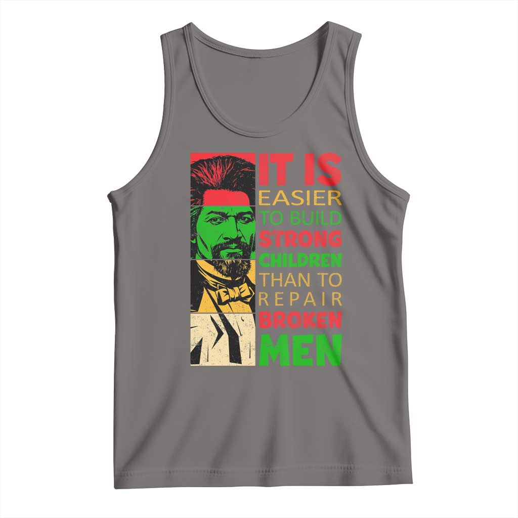 Frederick Douglass Pride Quote Tank Top Black History Month TS14 Deep Heather Print Your Wear