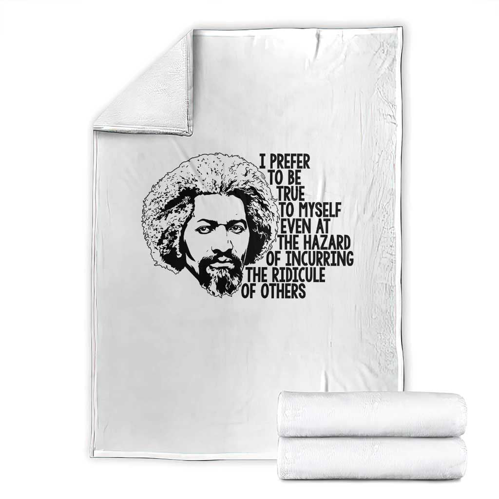 Frederick Douglass Pride Quote Throw Blanket TS14 White Print Your Wear
