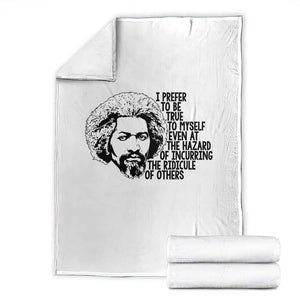 Frederick Douglass Pride Quote Throw Blanket TS14 White Print Your Wear