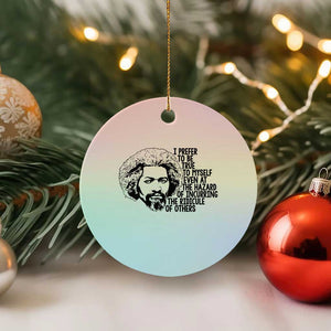 Frederick Douglass Pride Quote Ceramic Ornament TS14 1pc Pastel Print Your Wear