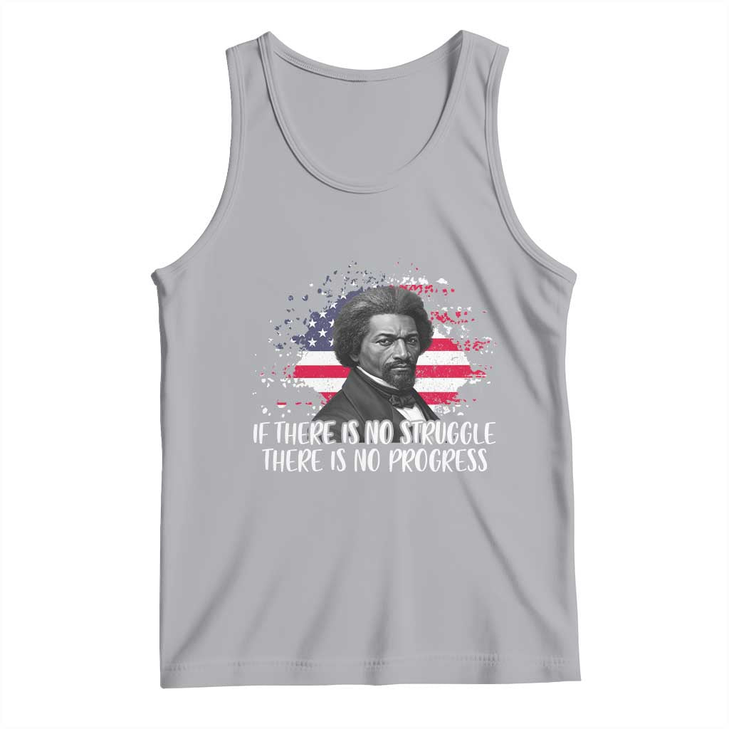 Frederick Douglass American Flag Tank Top Is There Is No Struggle There Is No Progress TS14 Athletic Heather Print Your Wear