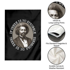 Frederick Douglass Pride Quote Garden Flag Is There Is No Struggle There Is No Progress TS14 Print Your Wear