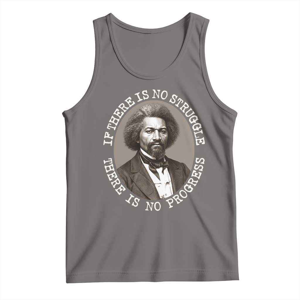 Frederick Douglass Pride Quote Tank Top Is There Is No Struggle There Is No Progress TS14 Deep Heather Print Your Wear