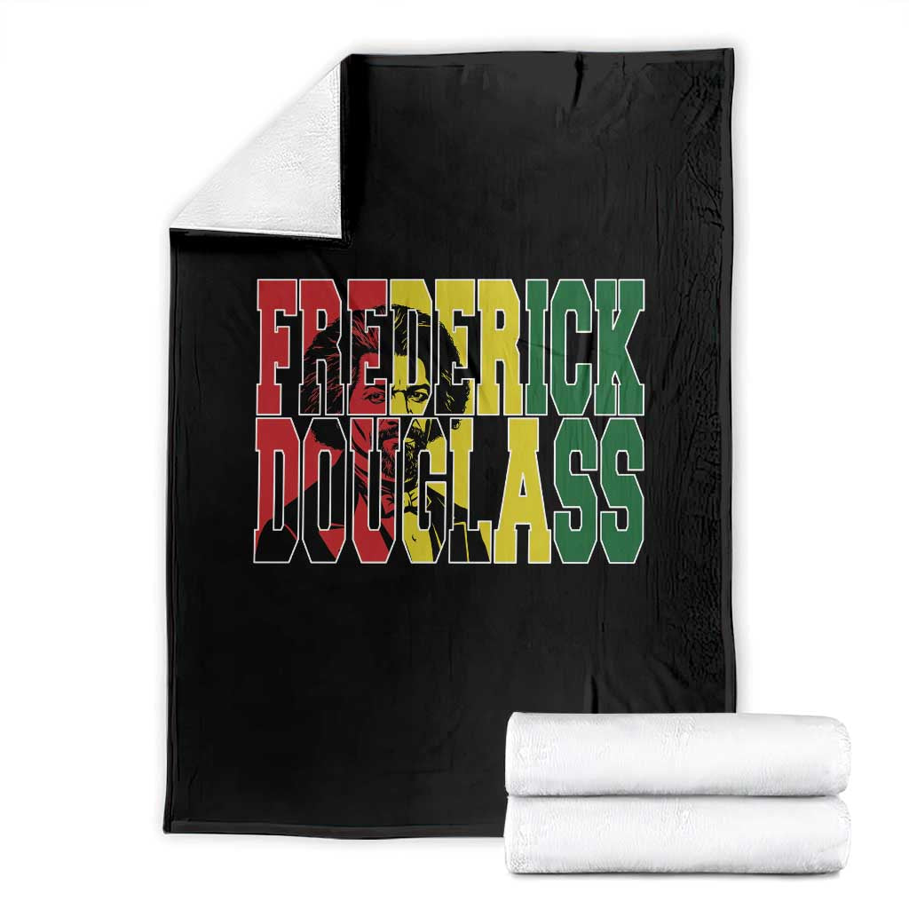 Frederick Douglass Throw Blanket Pan African Flag Black History Month TS14 Black Print Your Wear