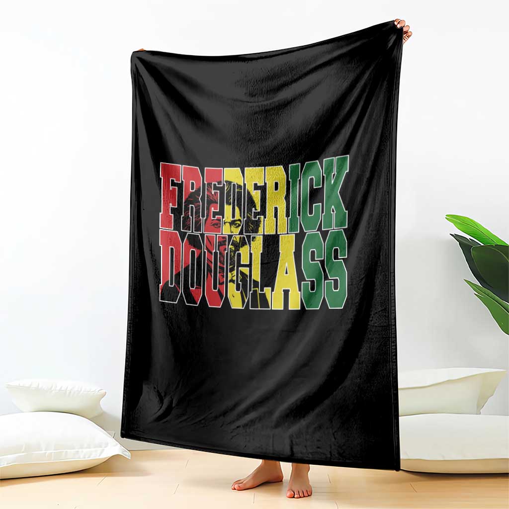 Frederick Douglass Throw Blanket Pan African Flag Black History Month TS14 Print Your Wear