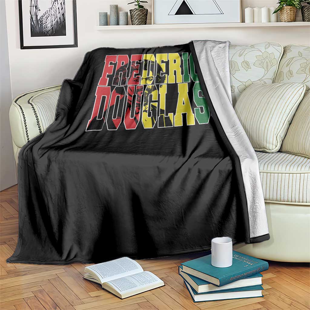 Frederick Douglass Throw Blanket Pan African Flag Black History Month TS14 Print Your Wear