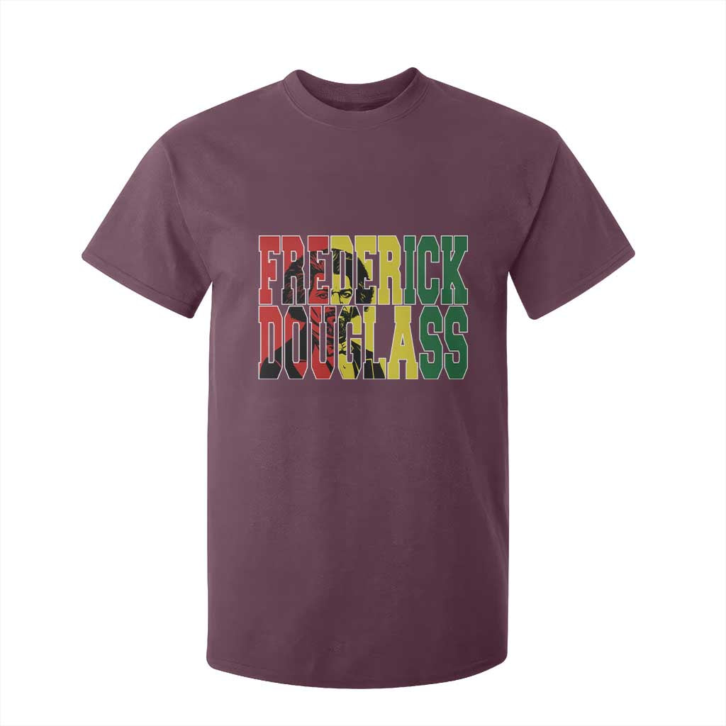 Frederick Douglass T Shirt For Kid Pan African Flag Black History Month TS14 Maroon Print Your Wear