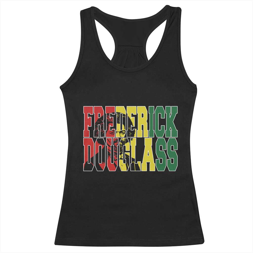 Frederick Douglass Racerback Tank Top Pan African Flag Black History Month TS14 Black Print Your Wear