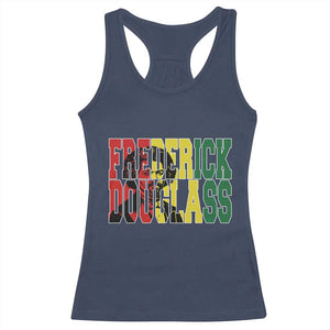 Frederick Douglass Racerback Tank Top Pan African Flag Black History Month TS14 Navy Print Your Wear