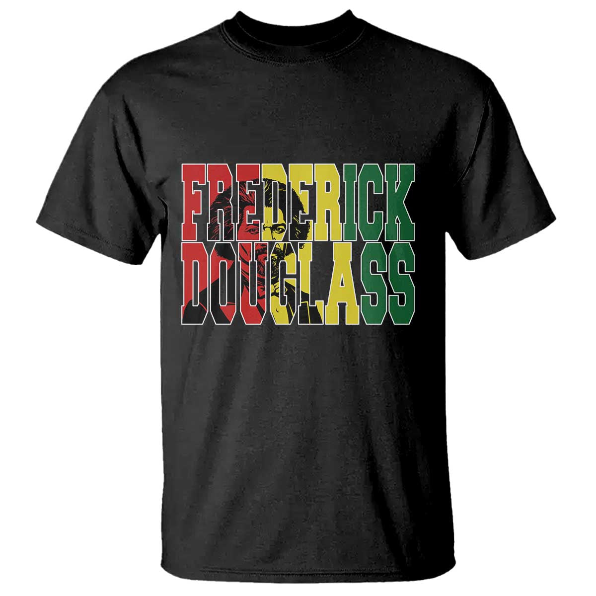 Frederick Douglass T Shirt Pan African Flag Black History Month TS14 Black Print Your Wear