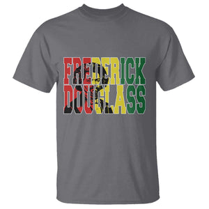 Frederick Douglass T Shirt Pan African Flag Black History Month TS14 Charcoal Print Your Wear