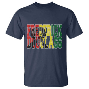 Frederick Douglass T Shirt Pan African Flag Black History Month TS14 Navy Print Your Wear