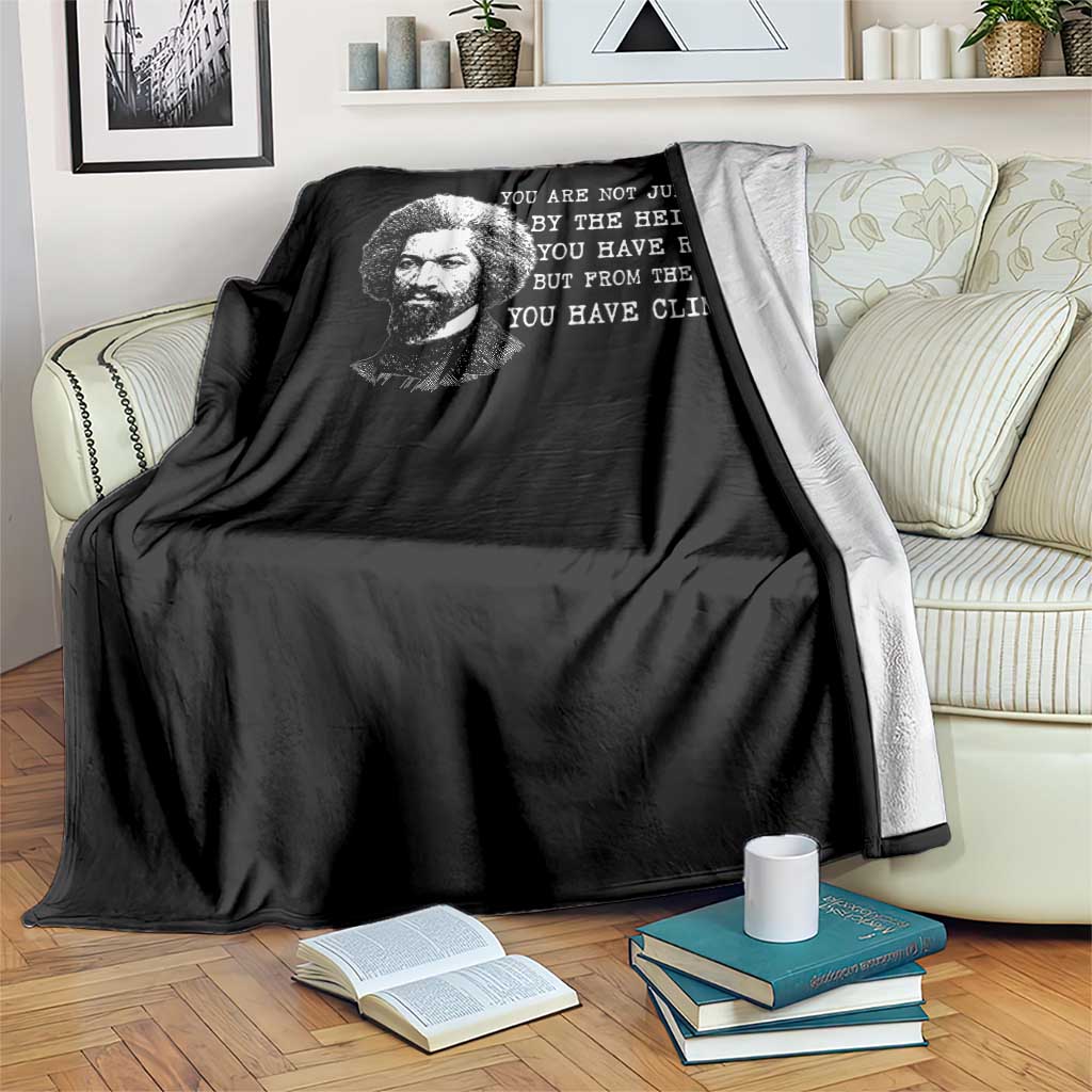 Frederick Douglass Quote Throw Blanket Black History Month TS14 Print Your Wear