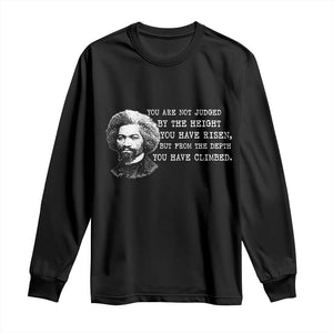 Frederick Douglass Quote Long Sleeve Shirt Black History Month TS14 Black Print Your Wear