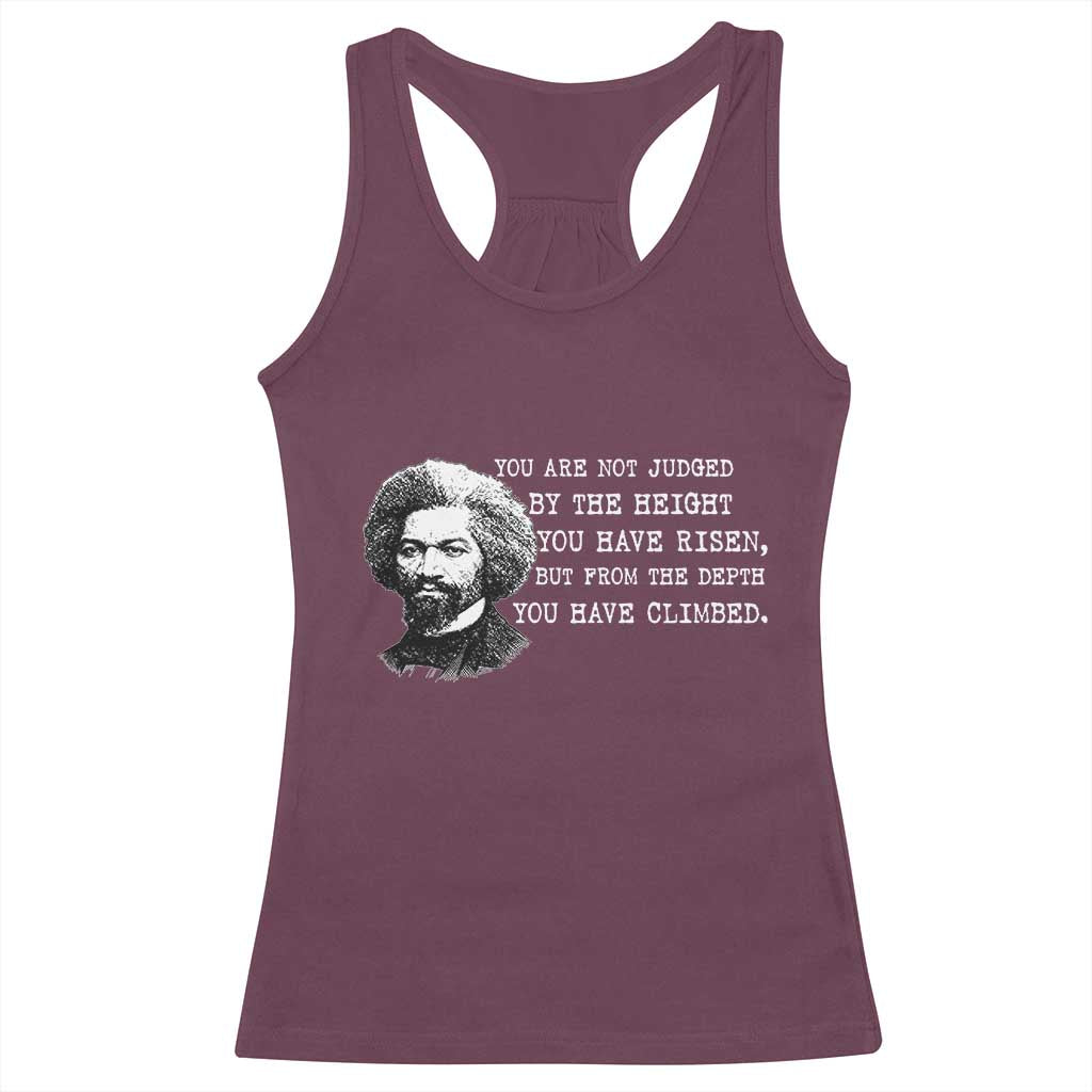 Frederick Douglass Quote Racerback Tank Top Black History Month TS14 Maroon Print Your Wear