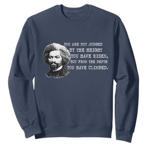 Frederick Douglass Quote Sweatshirt Black History Month TS14 Navy Print Your Wear