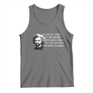 Frederick Douglass Quote Tank Top Black History Month TS14 Black Heather Print Your Wear