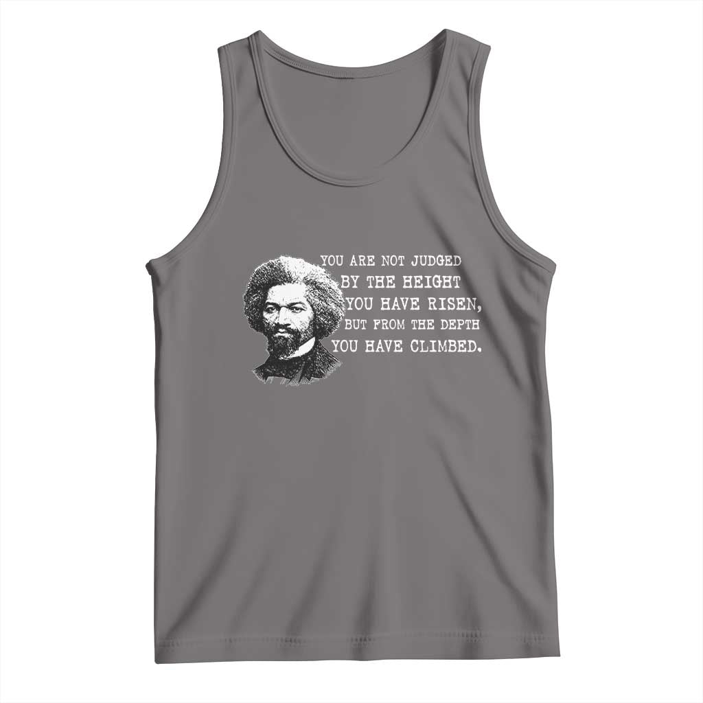 Frederick Douglass Quote Tank Top Black History Month TS14 Deep Heather Print Your Wear