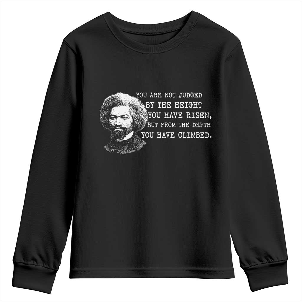 Frederick Douglass Quote Youth Sweatshirt Black History Month TS14 Black Print Your Wear