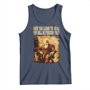 Frederick Douglass Quote Tank Top Once You Learn to Read TS14 Navy Print Your Wear