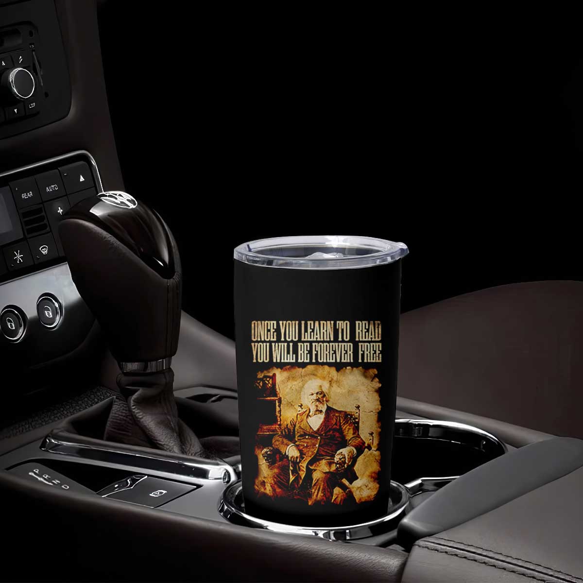 Frederick Douglass Quote Tumbler Cup Once You Learn to Read TS14 Print Your Wear